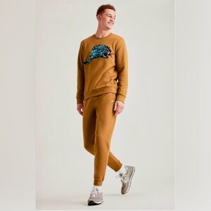 Bonobos - Supersoft Fleece Sweatshirt  with Blue Porcupine Design - Medium